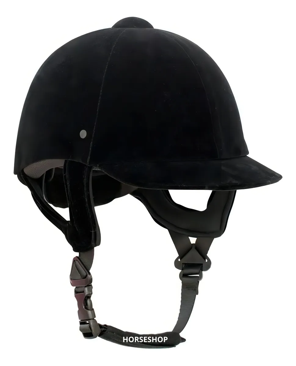 Capacete HorserShop Hipismo Equitação Vaquejada Preto Tamanho M