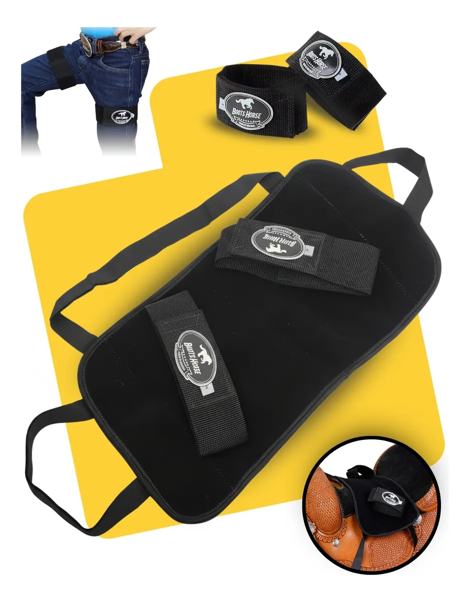 Suporte Para Sela Infantil Boots Horse Com Ajuste Tam. M Preto
