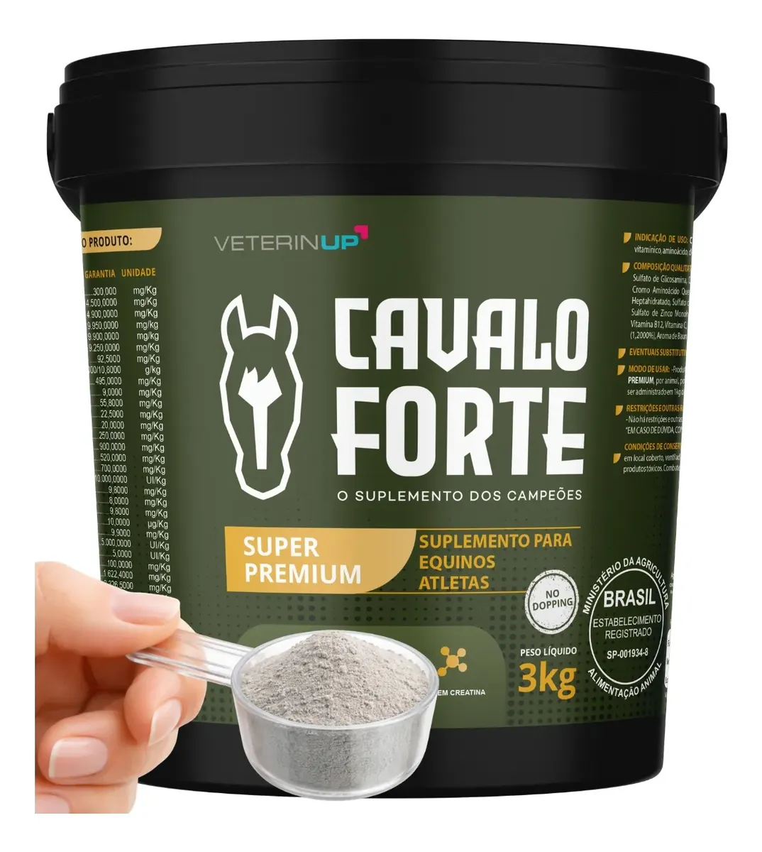 Cavalo Forte Super Premium Equinos Atletas 3kg