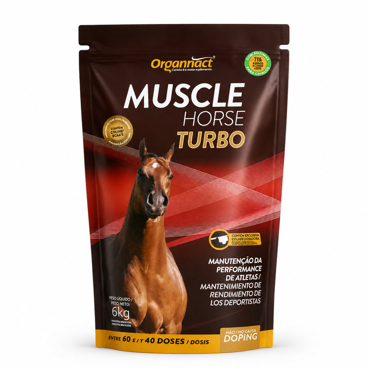 Muscle Horse Turbo 6kg: Suplemento Organnact para Cavalo