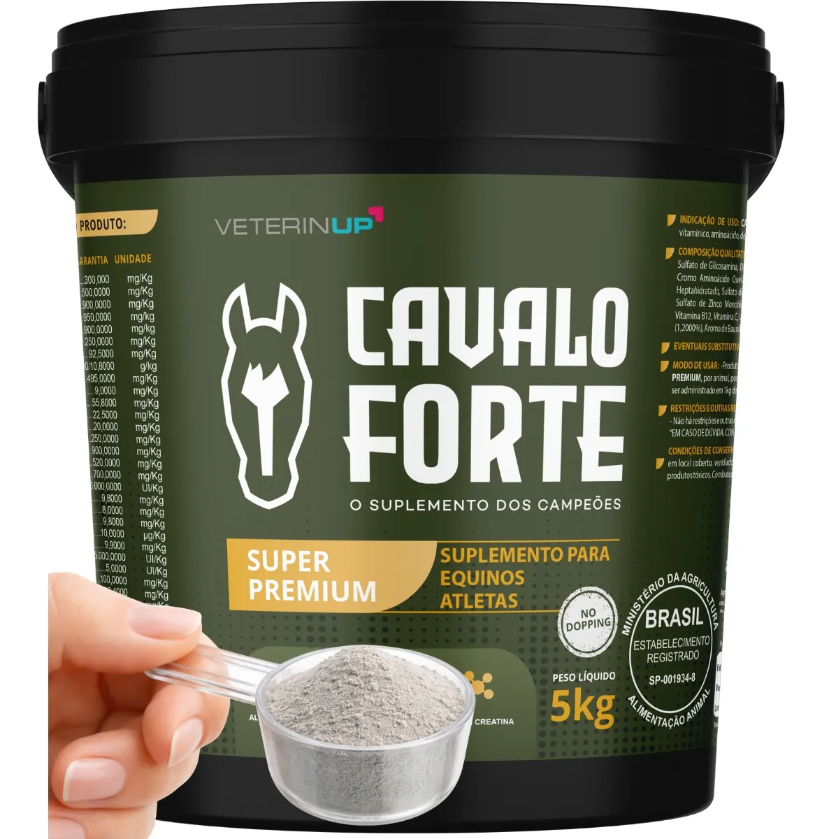 Cavalo Forte Super Premium Equinos Atletas De Vaquejada 5kg