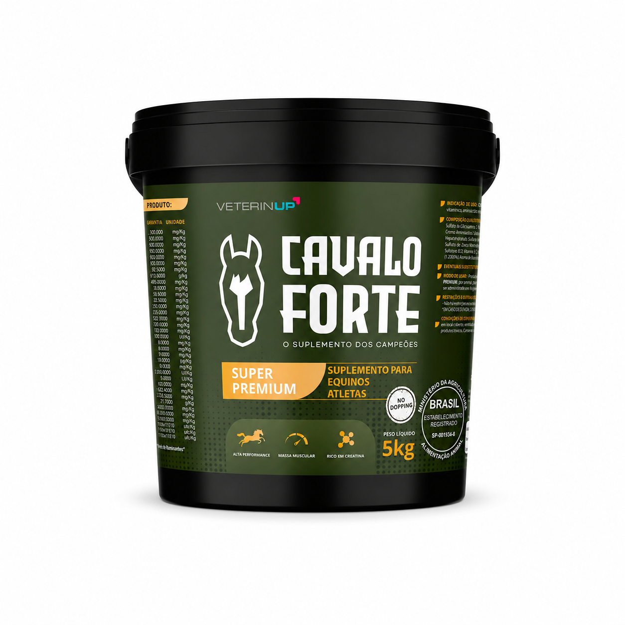 Cavalo Forte Super Premium Equinos Atletas De Vaquejada 5kg