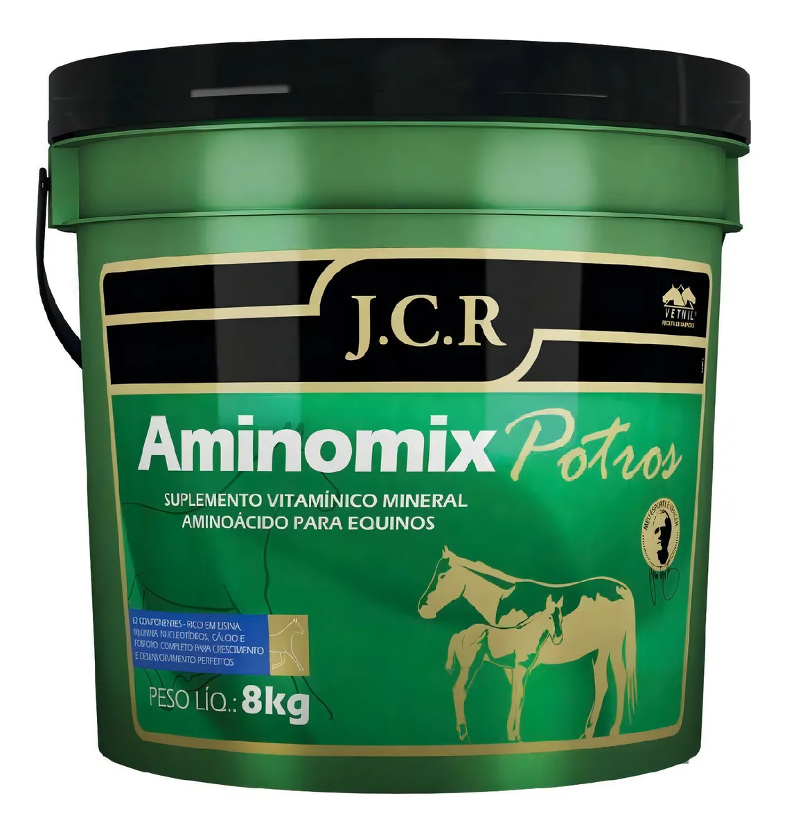 Aminomix Potros Jcr Vetnil, Suplemento 62 Componentes - 8 Kg