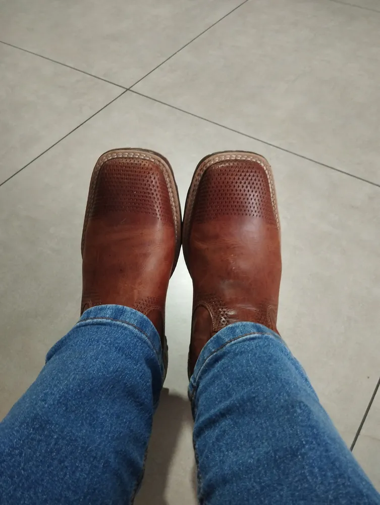 Bota Texana Masculina John 100% Couro Legit Sola Extra Light