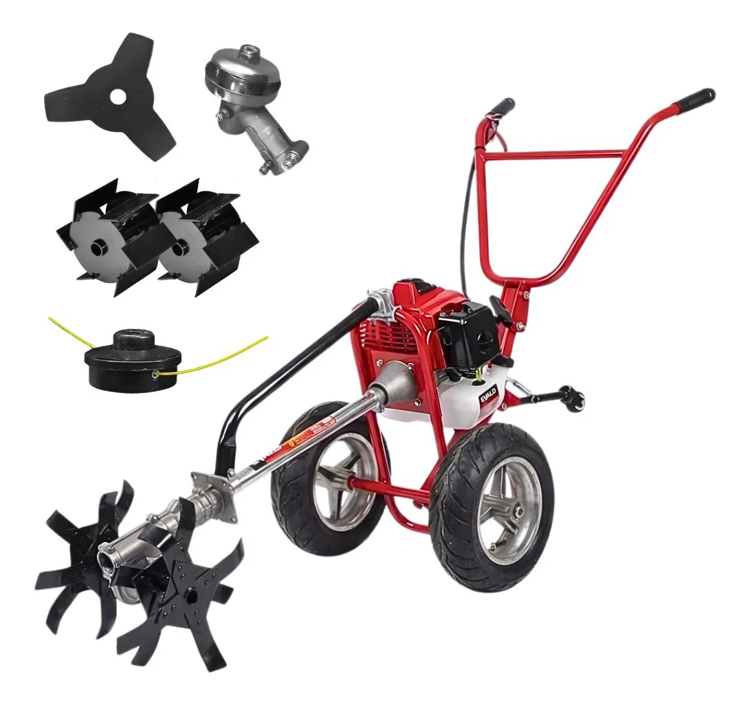 Motocultivador Roçadeira Enxada Gasolina 63cc 3hp Evald