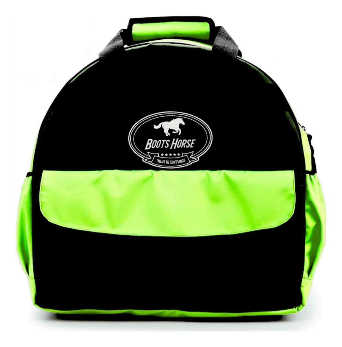 Bolsa Para Laço Redonda Mochila Cores Equinos Boots Horse Verde Limão