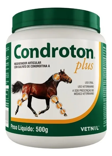 Condroton Plus 500g Regenerador Articular Cavalo Bovinos Suínos Vetnil