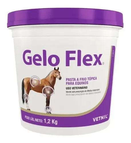Gelo Flex 1,2kg Pasta A Frio Tópica Equinos Cavalos Vetnil
