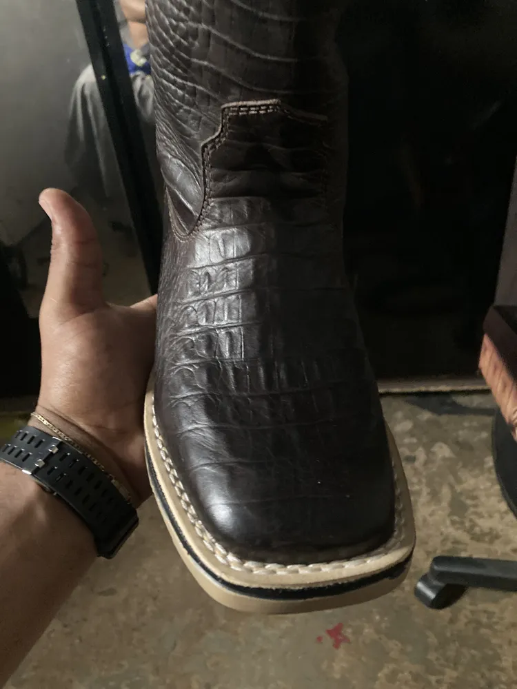 Bota Texana Country Em Couro Legítimo Exótic Jump