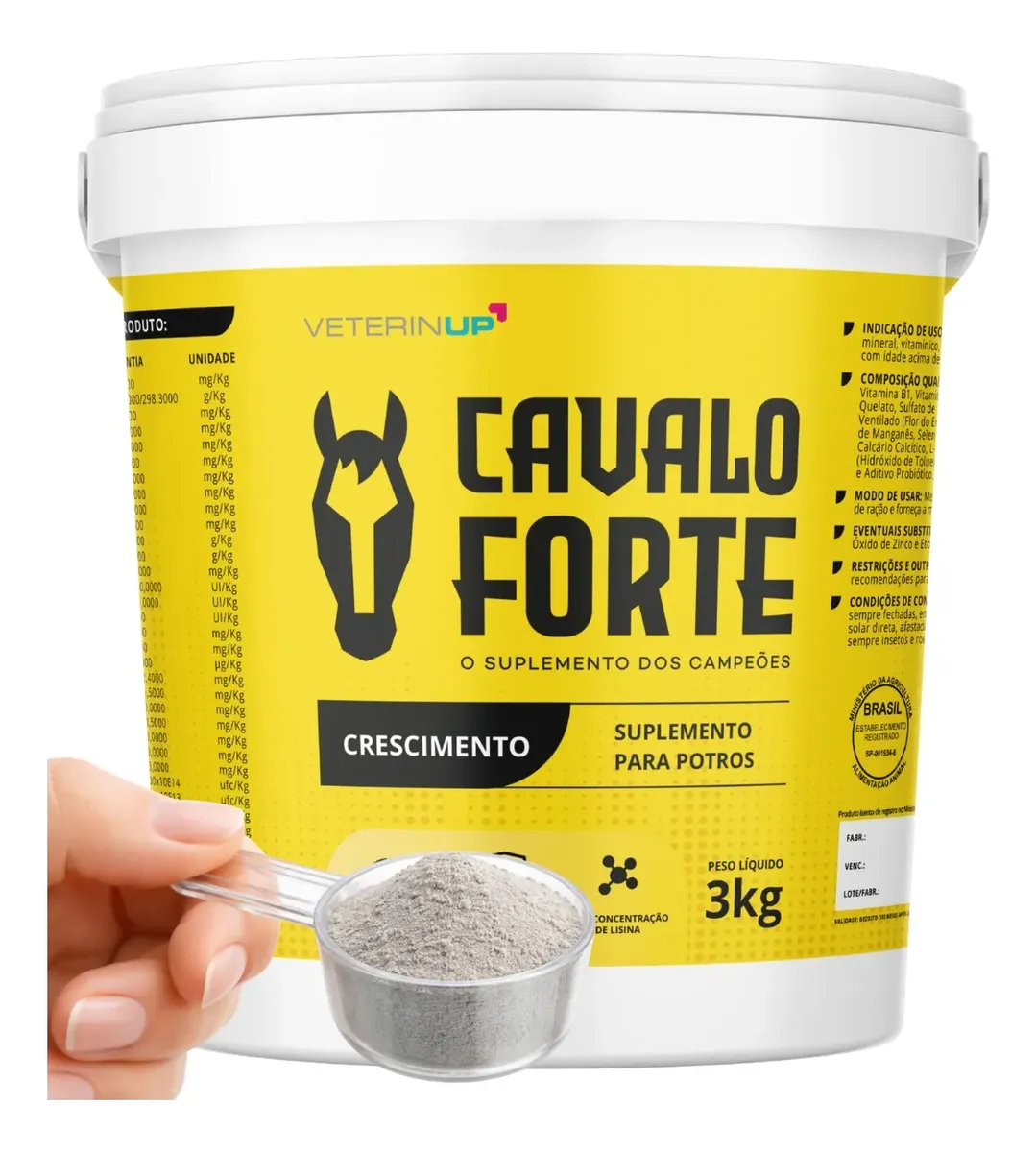 3kg Suplemento Cavalo Forte Crescimento Equino