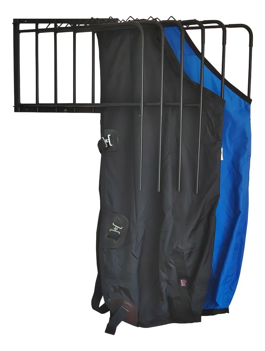 Suporte para Capa de Inverno para Cavalos 6 Lugares em Aço Carbono