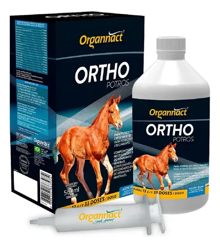 Suplemento Ortho Potros 500ml Equinos - Organnact - R$ 197,01