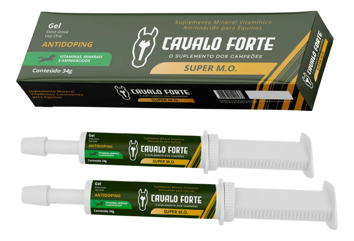 Pasta Mo Gel Cx Com 2 Seringas Suplemento Cavalo Forte Oral