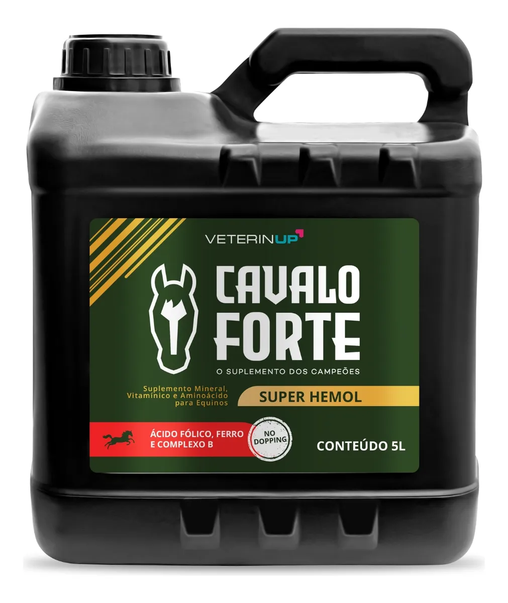 Hemolitan Cavalo Forte 5l Suplemento Liquido Equino