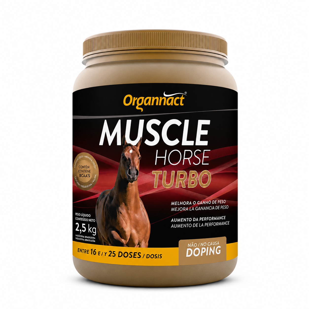 Muscle Horse Organnact Turbo Proteínas 2.5 kg - Suplemento
