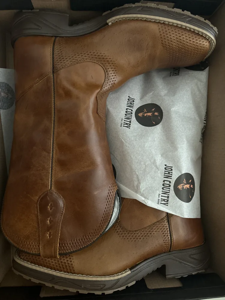 Bota Texana Masculina John Dutton Couro Legítimo Extra Light